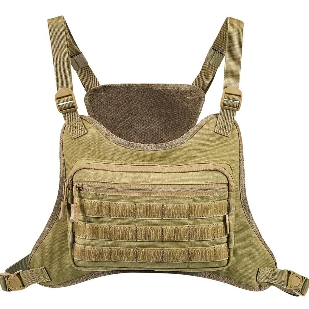 AMHEH Outdoor Tactical Chest Bag Men Rig Vest with Pouch Adjustable EDC